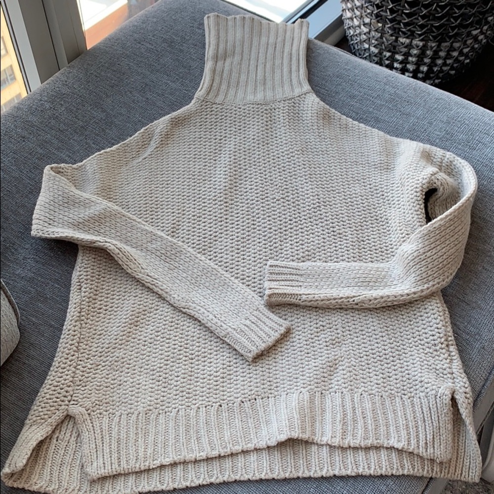 Vince beige turtle neck sweater